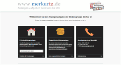 Desktop Screenshot of merkurtz.de